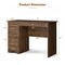 Costway Vintage Computer Desk Home Office Study Table Spacious Workstation with 3 Drawers Brown